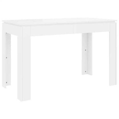 High gloss white dining table
