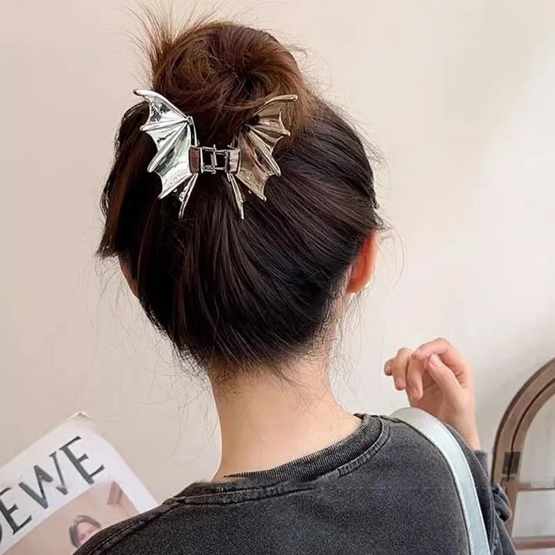 Halloween Party Cool Bat Metal Hairpin