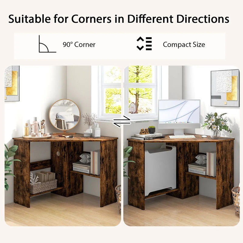90° Corner Computer Table
