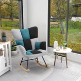 Modern Tufted Upholstered Rocking Chair