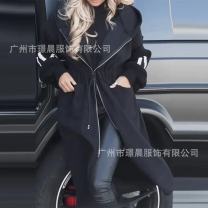 Casual patchwork long coat