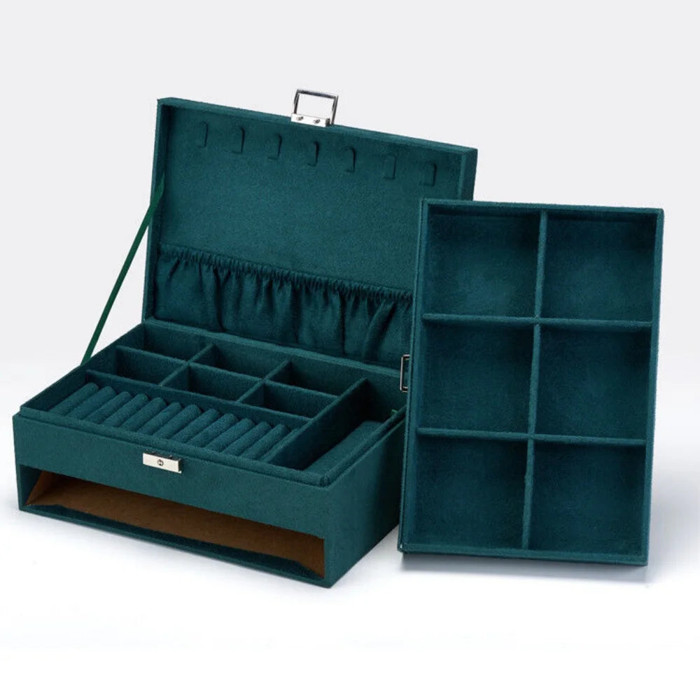 3 layer large jewelry organizer