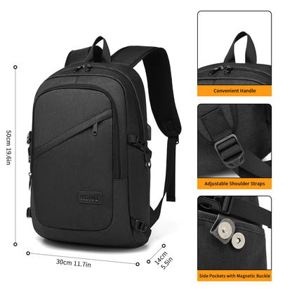 Anti-theft usb-charged laptop backpack