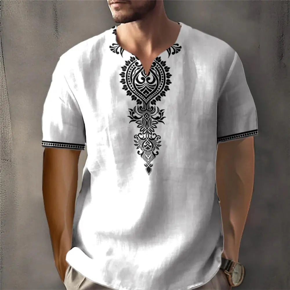 Fashion african dashiki men's culture t-shirt