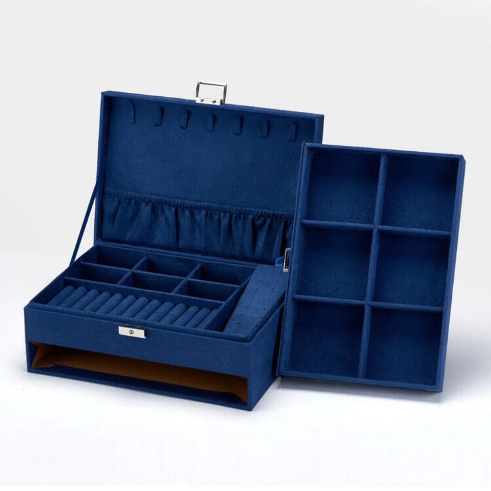3 layer large jewelry organizer