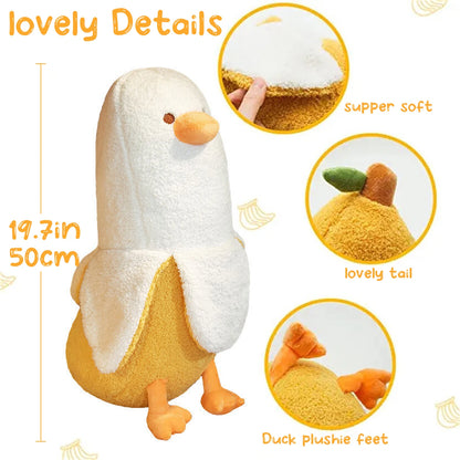 Cute banana duck plush toy