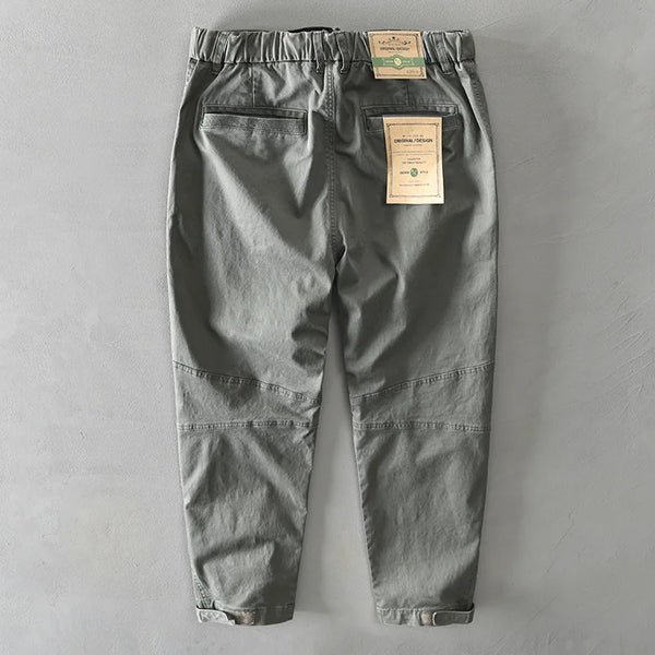 Cotton Solid Color Loose Pants