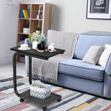 Rolling C-shaped Laptop Side Table