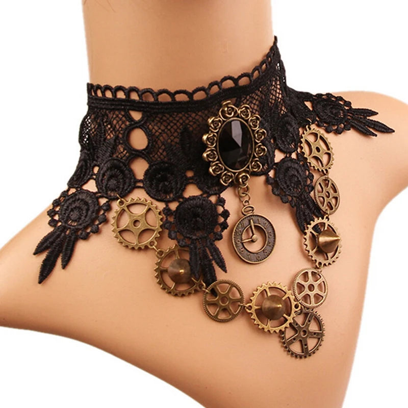 Steampunk Vintage Choker Necklace