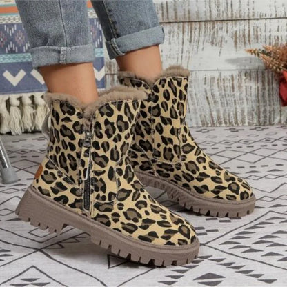 Women's winter fleece warm snow boot