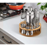 15 Piece Cocktail Shaker and Bar Accessories Set