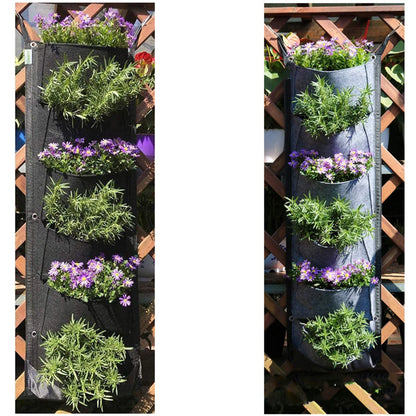 Vertical gardening flower pots