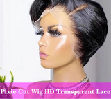 T Part  Lace Front Short Bob Pixie Cut Wig