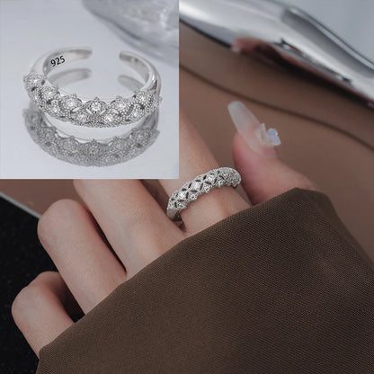 925 Sterling Silver Flower Ring