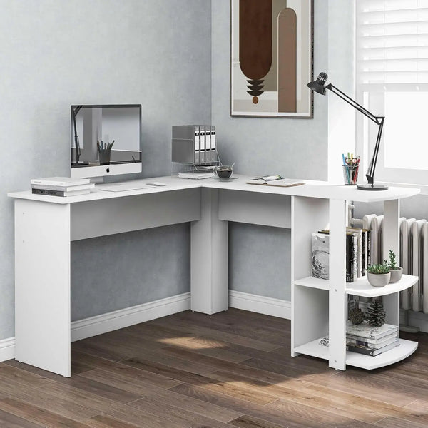 L-Shaped Computer Corner Desk