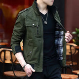 Fashion Stand Collar Cargo Jacket Coat