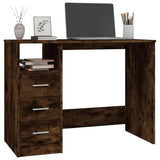 Stylish Engineered Wood Computer Desk with Drawers