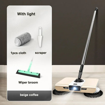 Broom robot vacuum cleaner