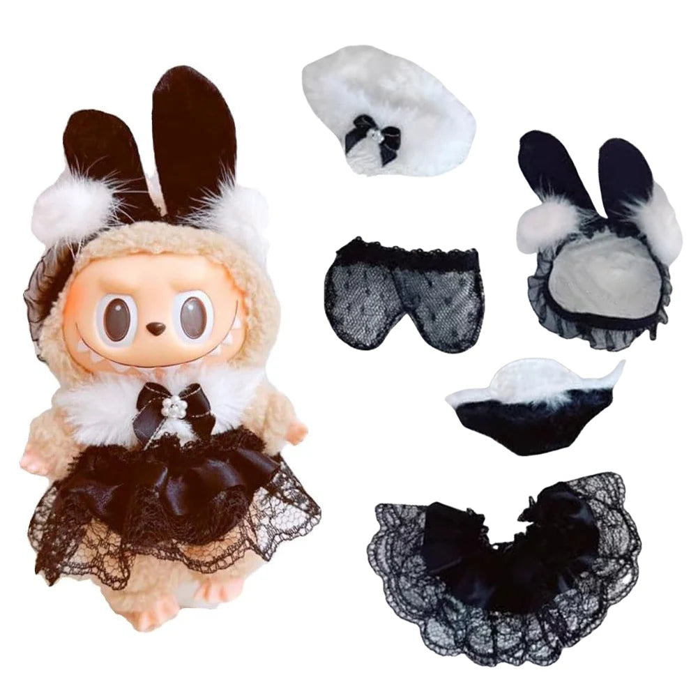 17cm Mini Plush Dolls Outfit