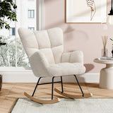 Modern Tufted Upholstered Rocking Chair