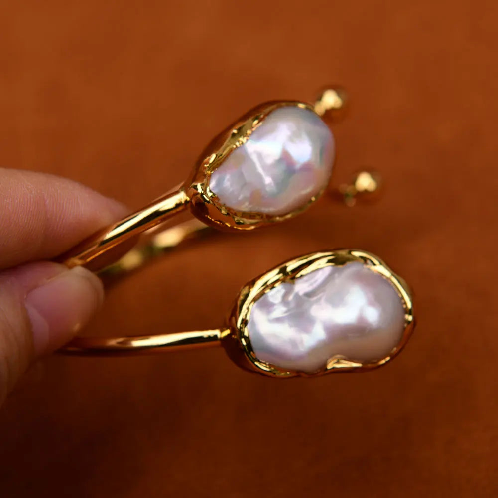 Pearl 24 K Gold Plated Bracelet