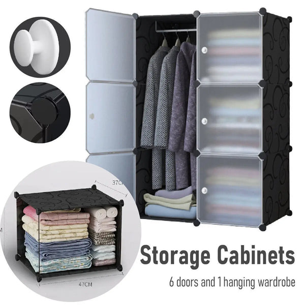 High Capacity Partition Dustproof Wardrobe