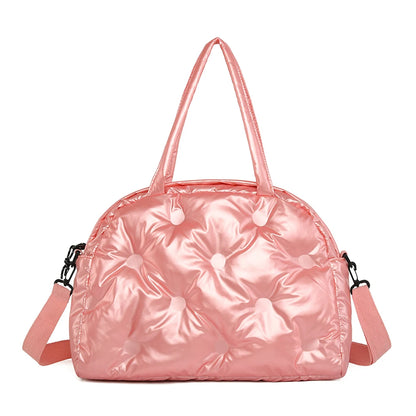 Women's shell quilted lattice bag