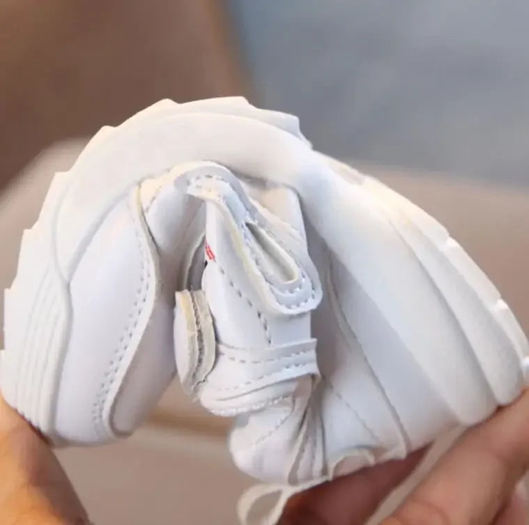 Kid's Fashion Leather Sneakers