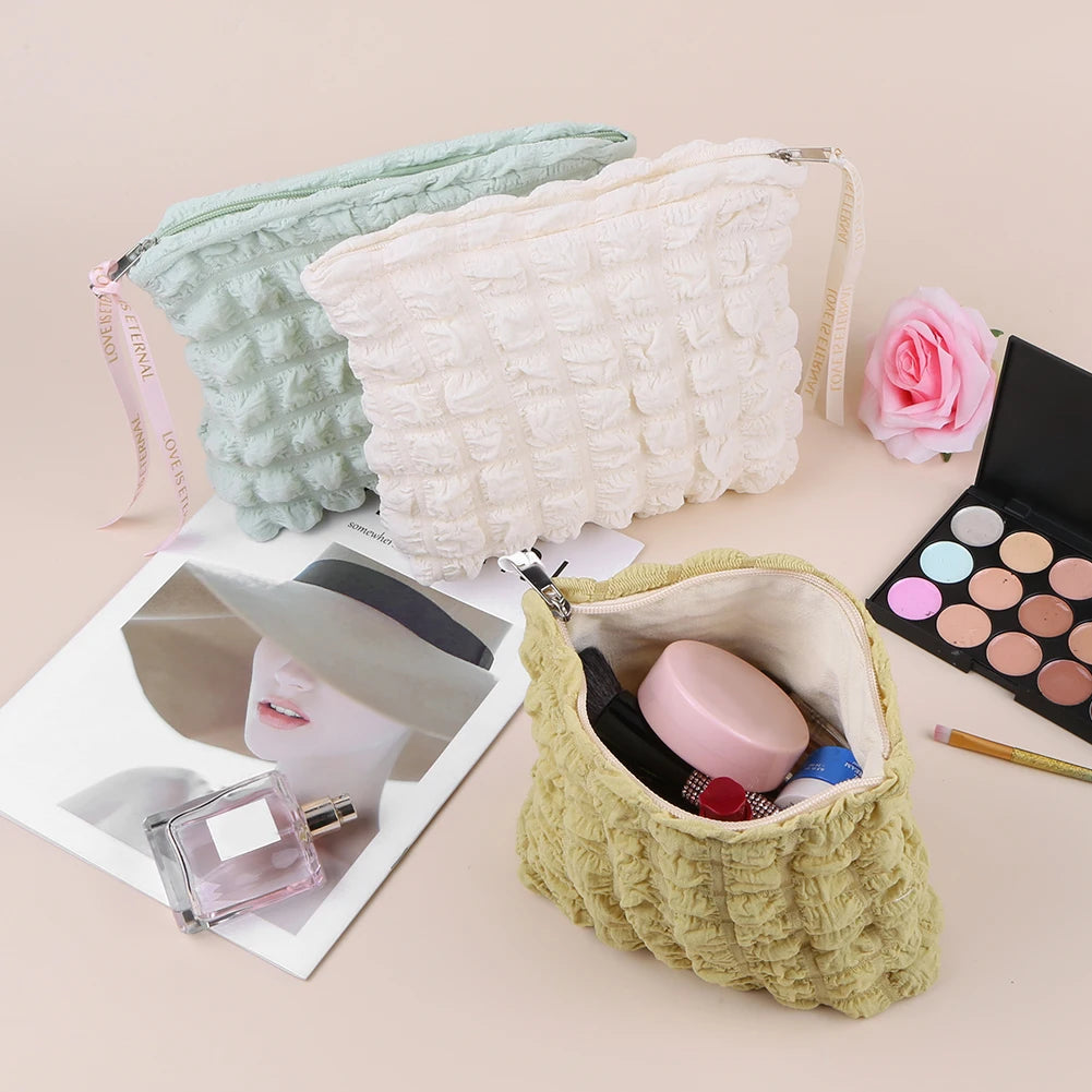Women's bubble makeup organizer bag