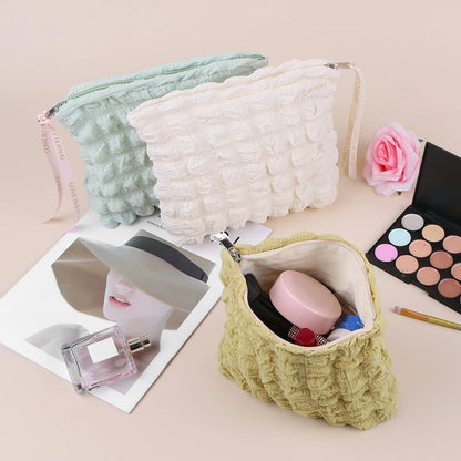 Women's bubble makeup organizer bag