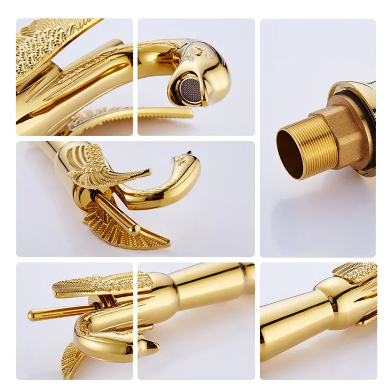 Single lever stream spout hot cold water mixer
