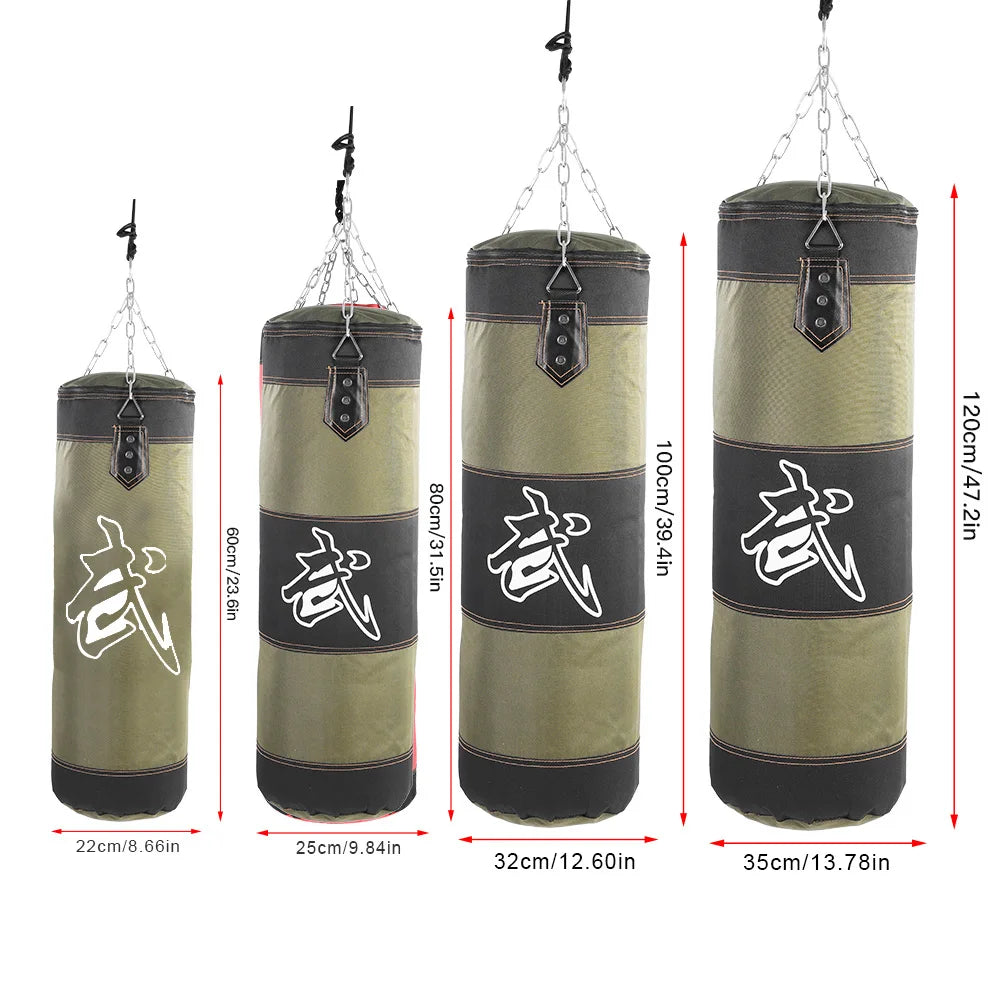 Empty training boxing hook sandbag