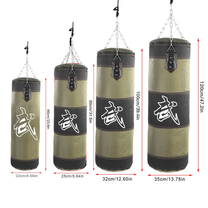 Empty training boxing hook sandbag