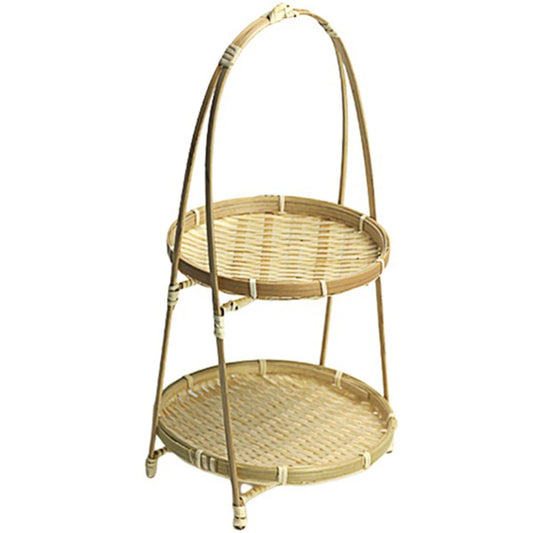 Bamboo weaving wicker baskets dish