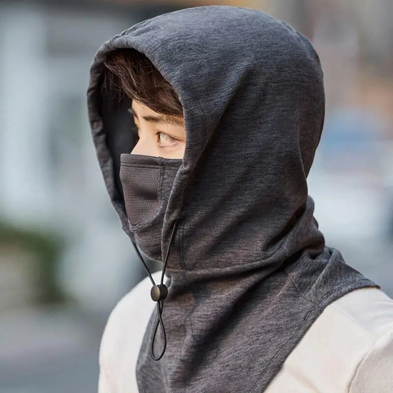 Winter Bike Hooded Mask With Neck Warmer