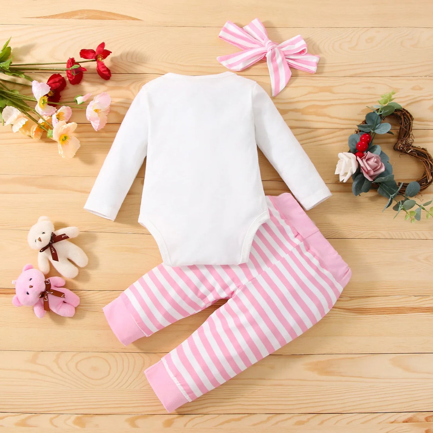 Infant long sleeve letter printed set