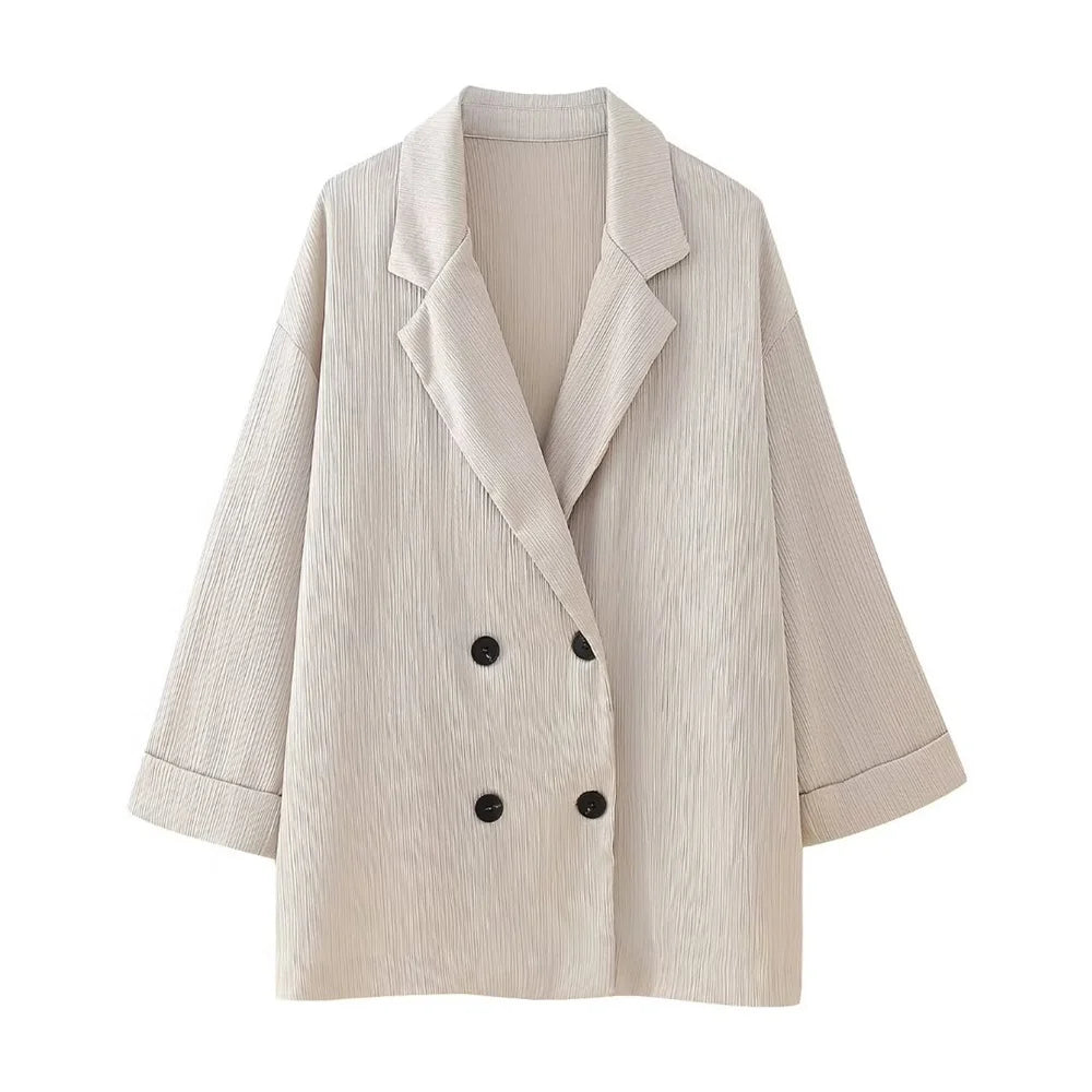 Women's double breasted jacket & pants set