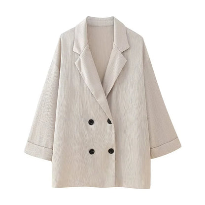 Women's double breasted jacket & pants set