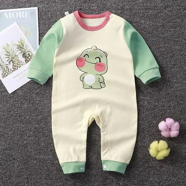 Newborn Cotton Cartoon Unisex Jumpsuit