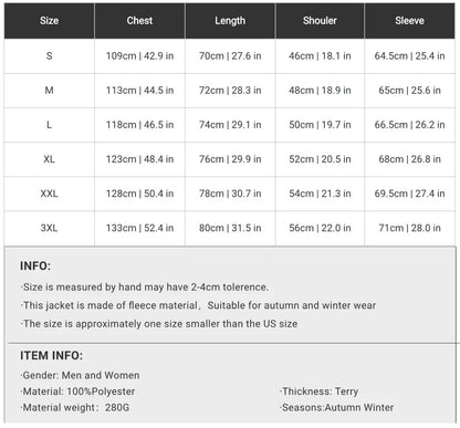 Winter thermal fleece tactical jacket