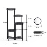 Ladder Shelf Foldable Flower Stand