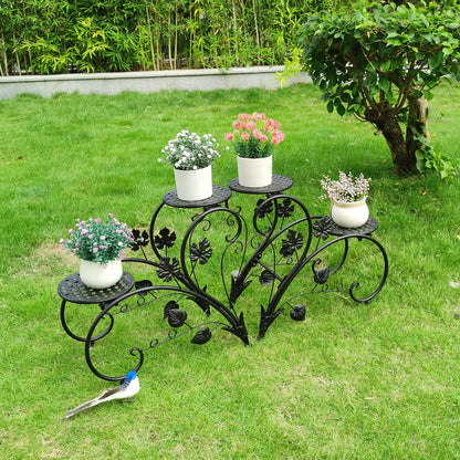 Rustproof metal plant stand