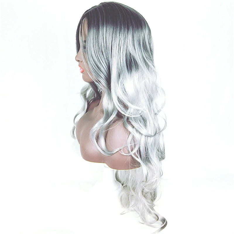 Long Wavy Gradient Synthetic Natural Wig