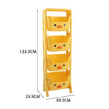 Mobile Multi-Tier Kids Toy Storage Rack