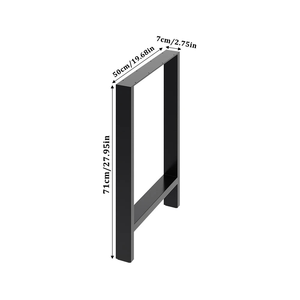 Anti-slip height metal table legs