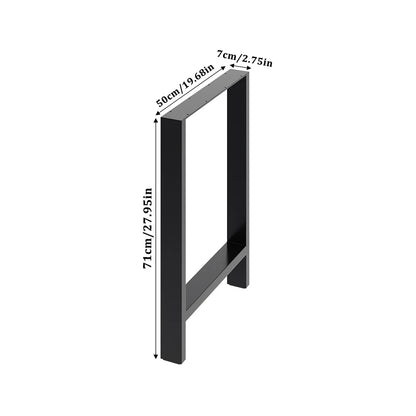 Anti-slip height metal table legs