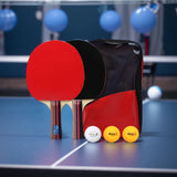 Professional Table Tennis Ping Pong Paddle 2 Rackets & 3 Balls