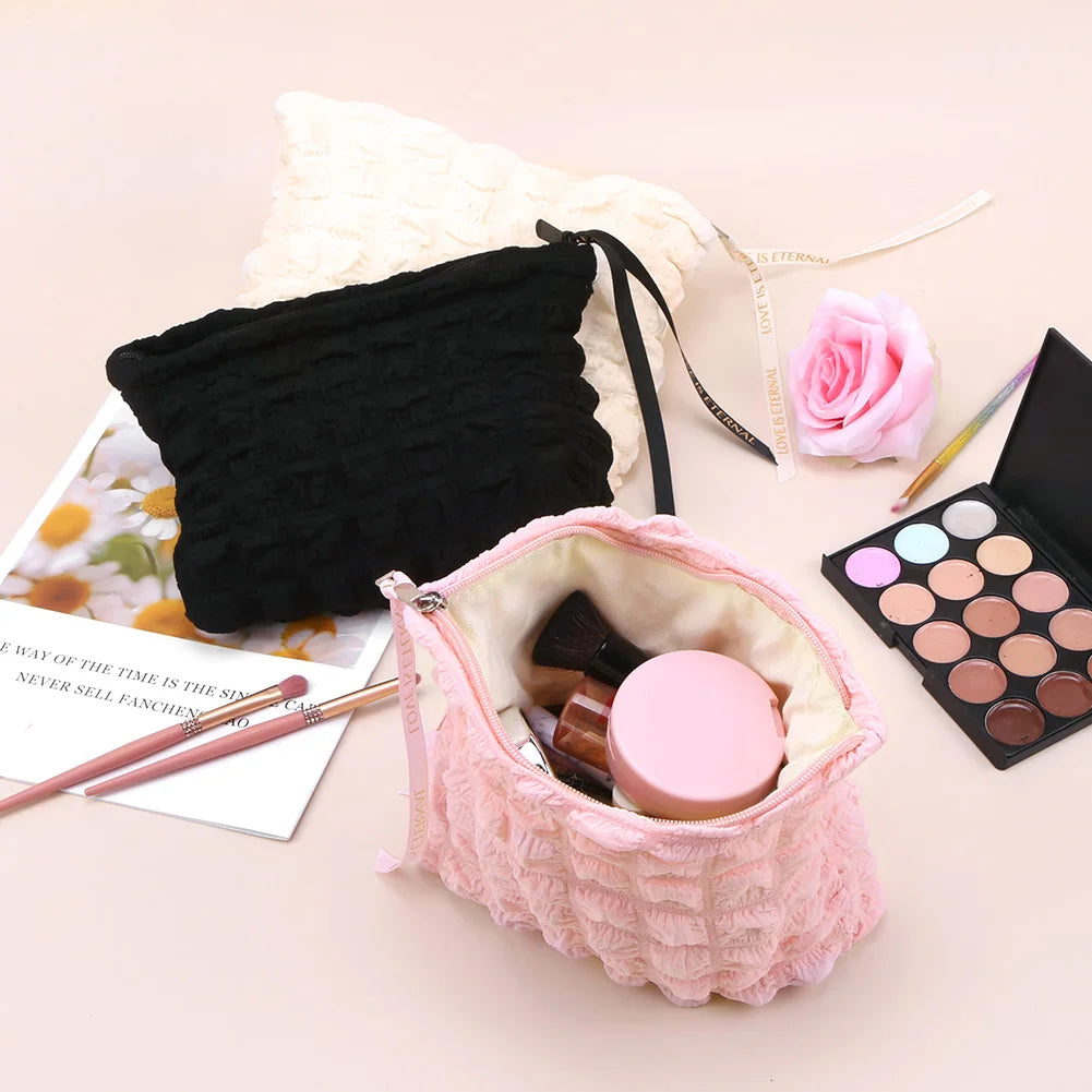 Women's bubble makeup organizer bag