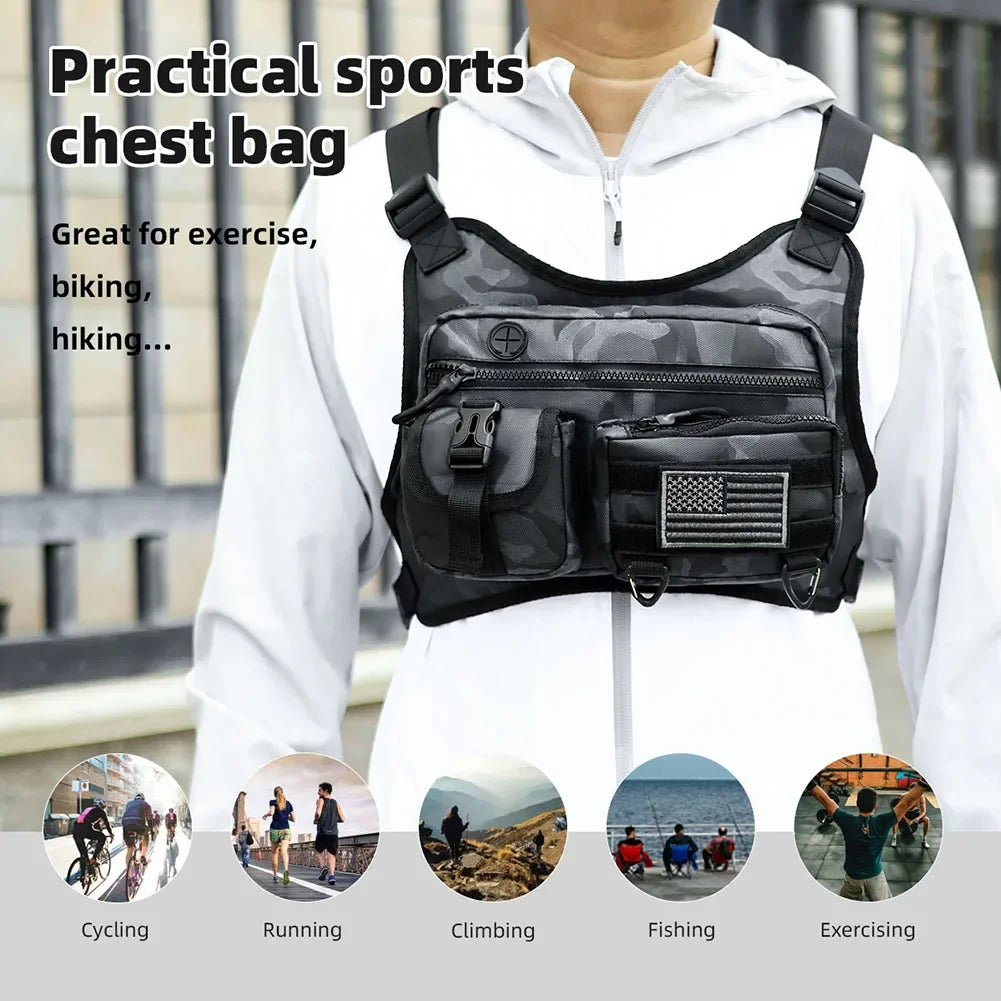 Adjustable strap fashion sport vest backpack