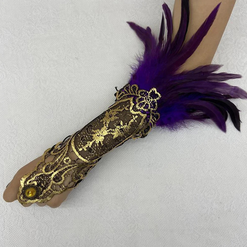 Halloween Party Fingerless Gloves
